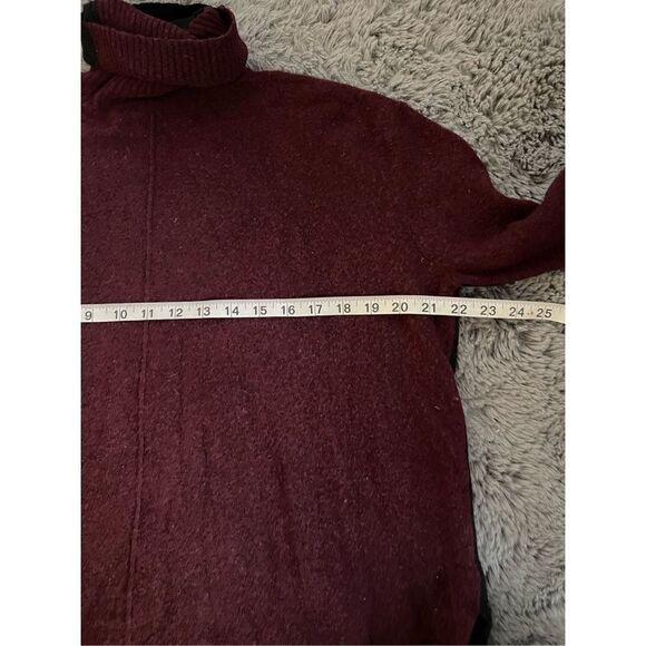 Athleta wool color block turtleneck sweater medium - Picture 2 of 5